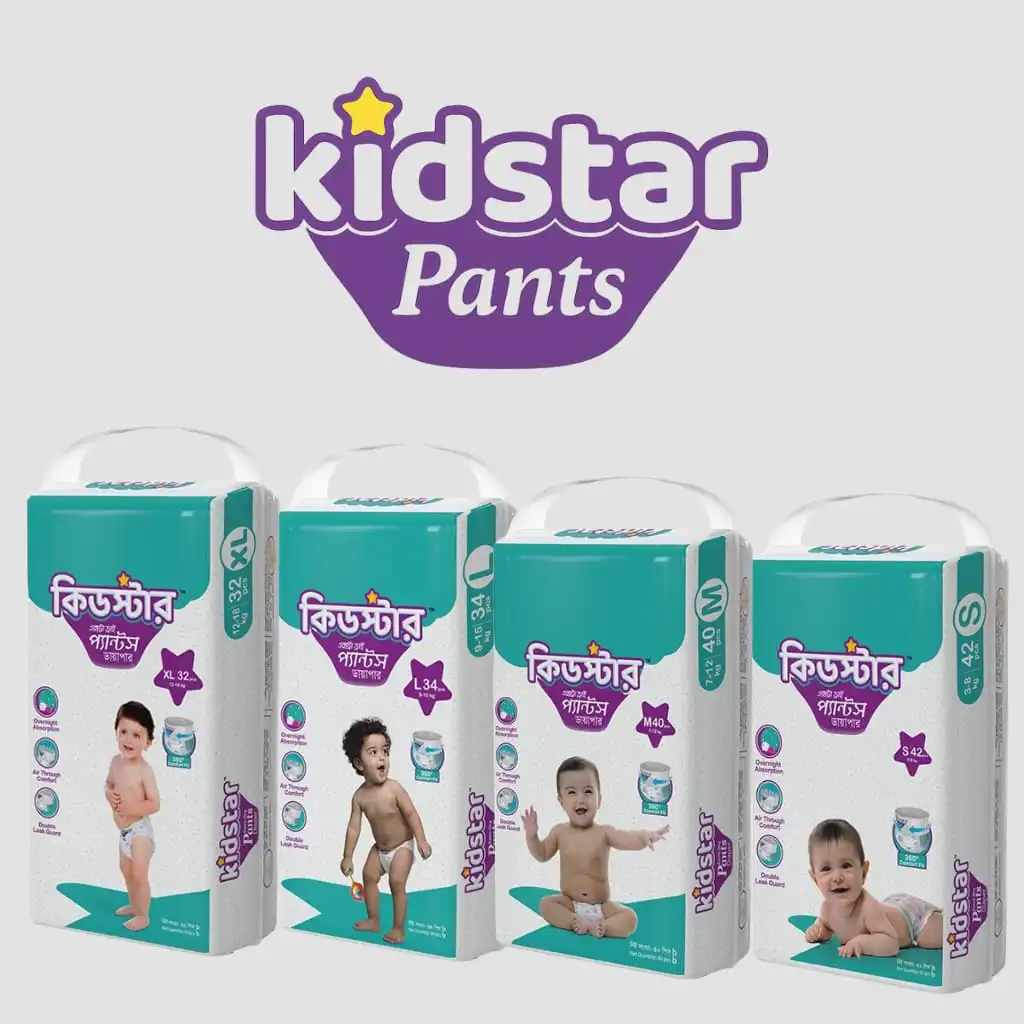 Kidstar Pant System Baby Diaper - (PRAN RFL)
