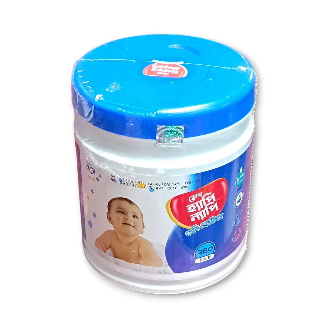 Fresh Happy Nappy Baby Wipes ( Pouch And Jar )