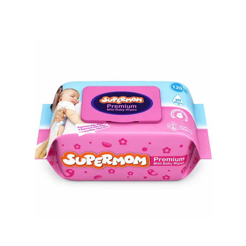 Supermom Mild Baby Wet Wipes 120 pcs