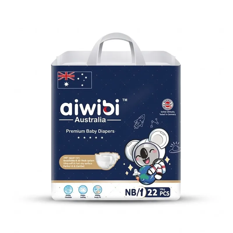 Aiwibi Australia Premium Baby Diaper Newborn Belt 0-5Kg 22pcs