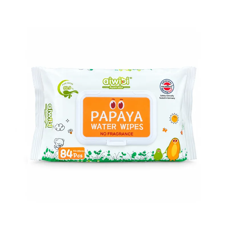 Aiwibi Australia Papaya Baby Wet Wipes 84pcs