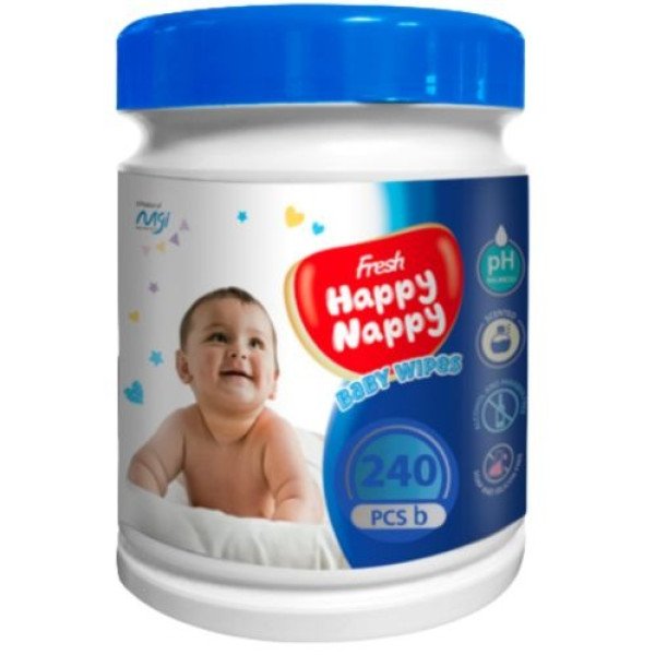 Fresh Happy Nappy Baby Wipes ( Pouch And Jar )